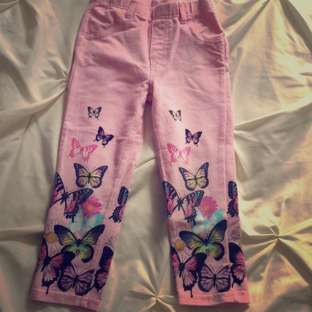 Toddler butterfly jeggings